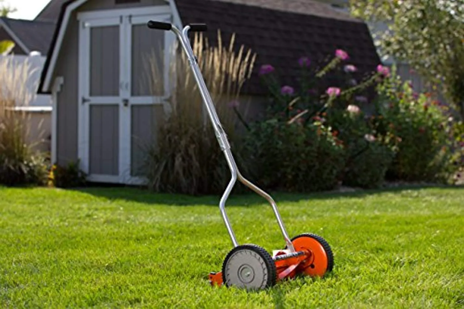 14-Inch 4-Blade Push Reel Lawn Mower