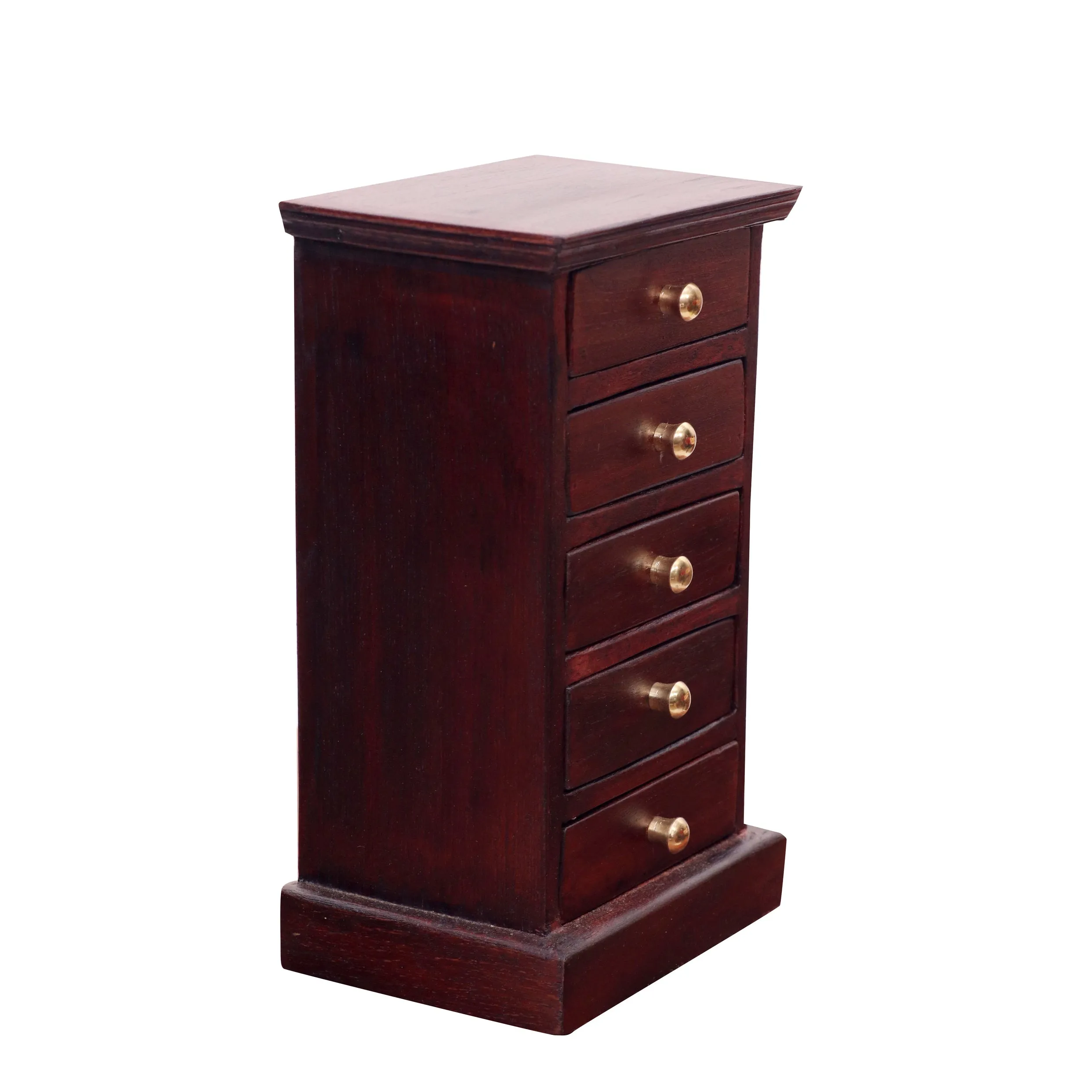 5 Drawer Natural Bureau (Mahogani touch)