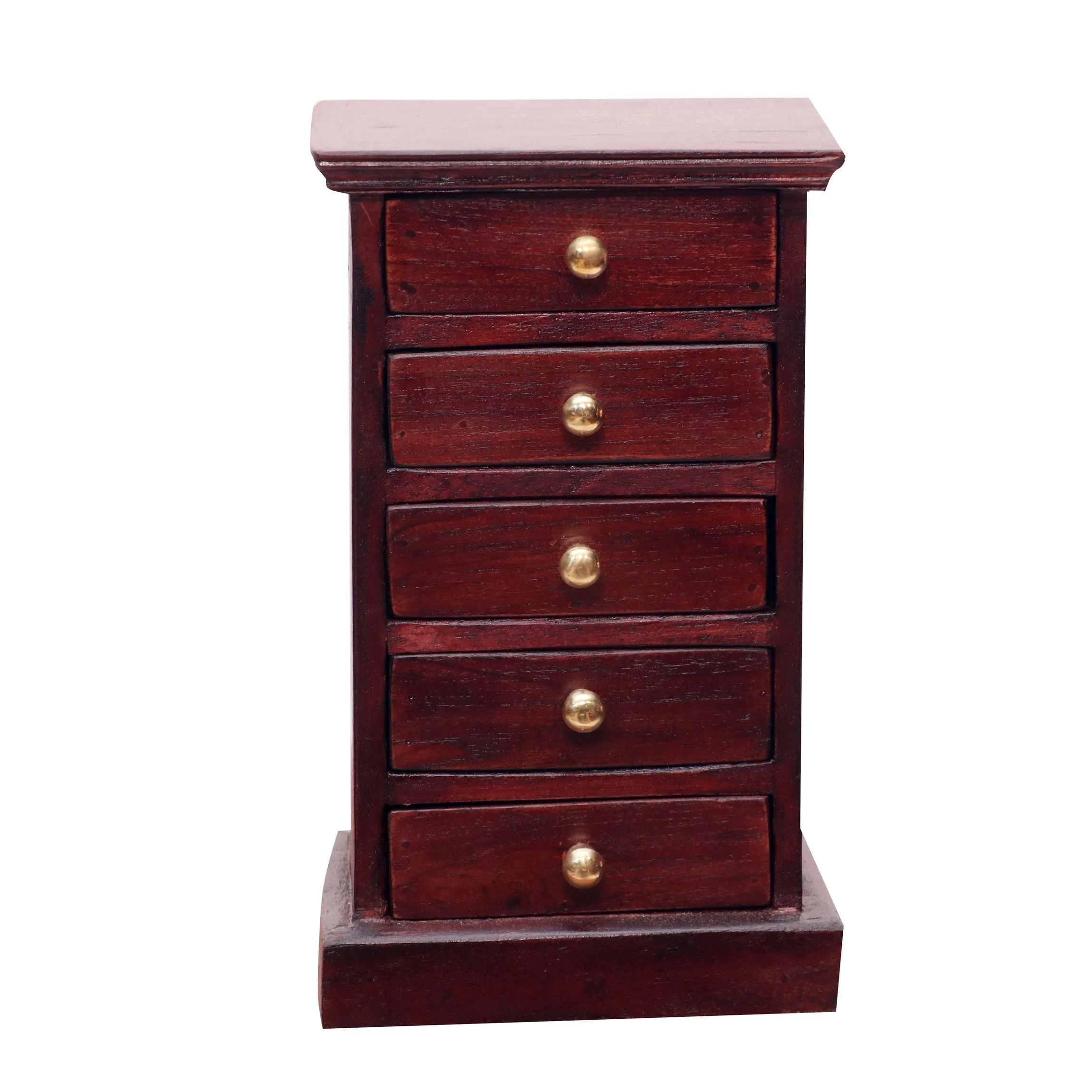 5 Drawer Natural Bureau (Mahogani touch)