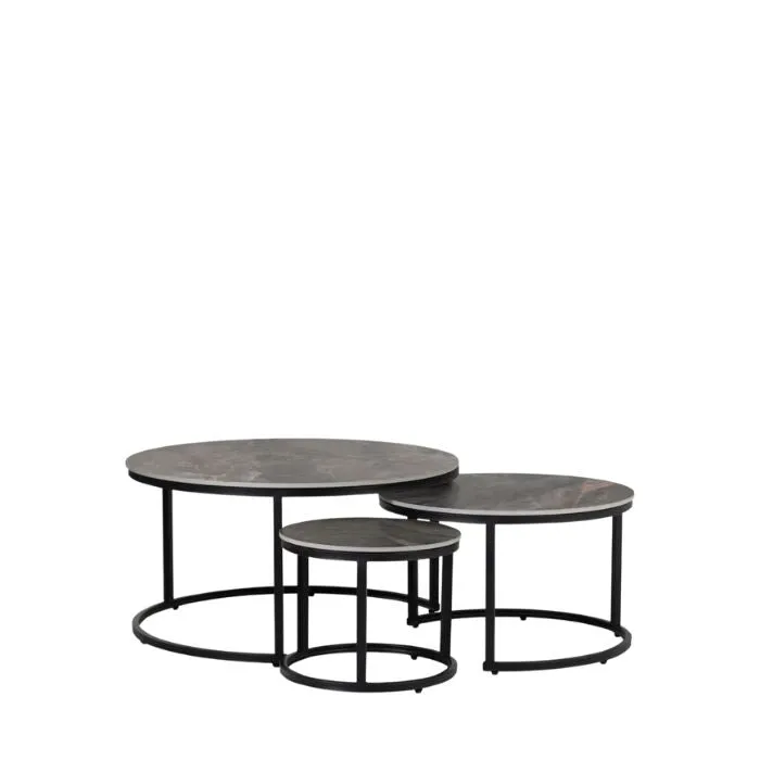 Agneta Nesting Side table (Set of 3)