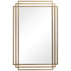 Amherst Brushed Gold Mirror