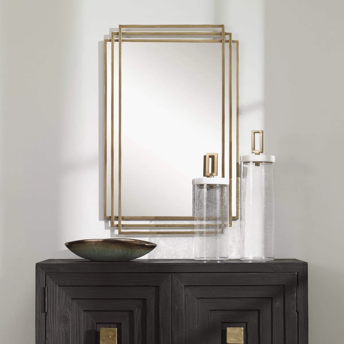 Amherst Brushed Gold MIrror