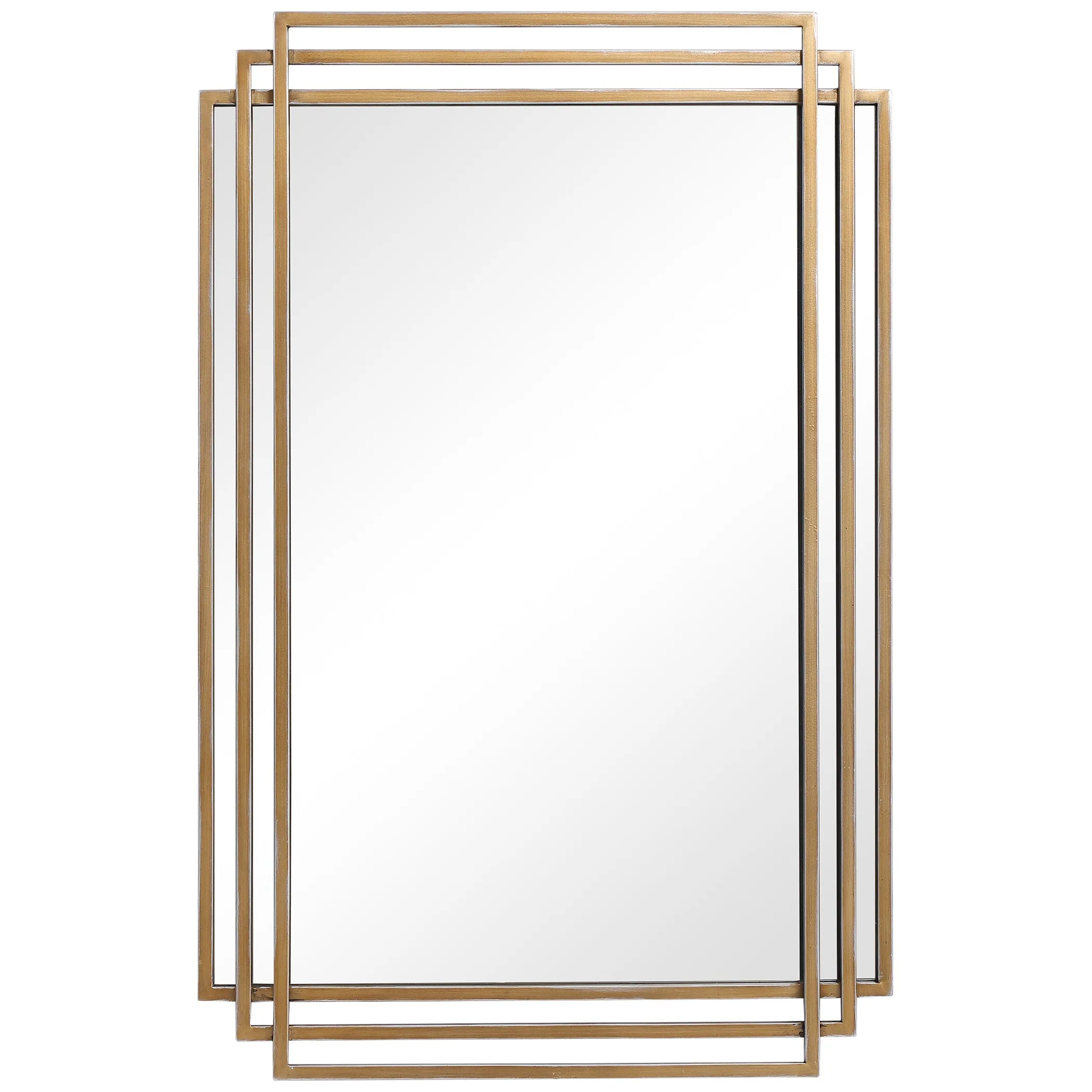 Amherst Brushed Gold Mirror