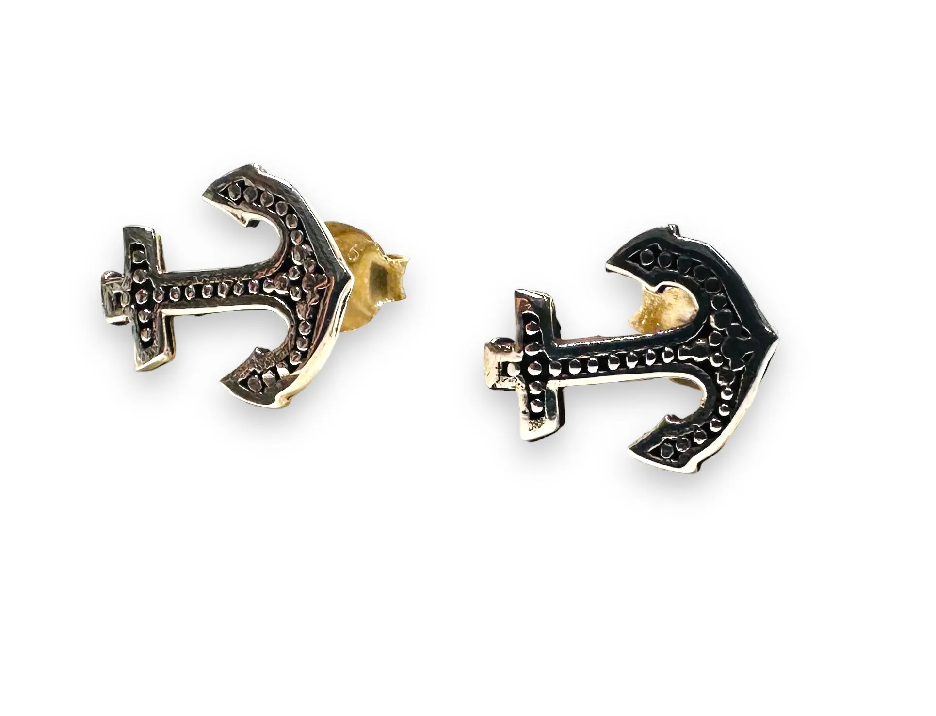 Anchor Silver Studs