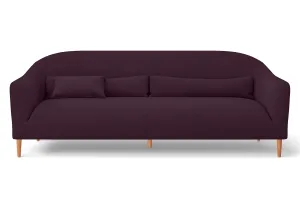 Andria 4 Seater Sofa Purple Linen Fabric