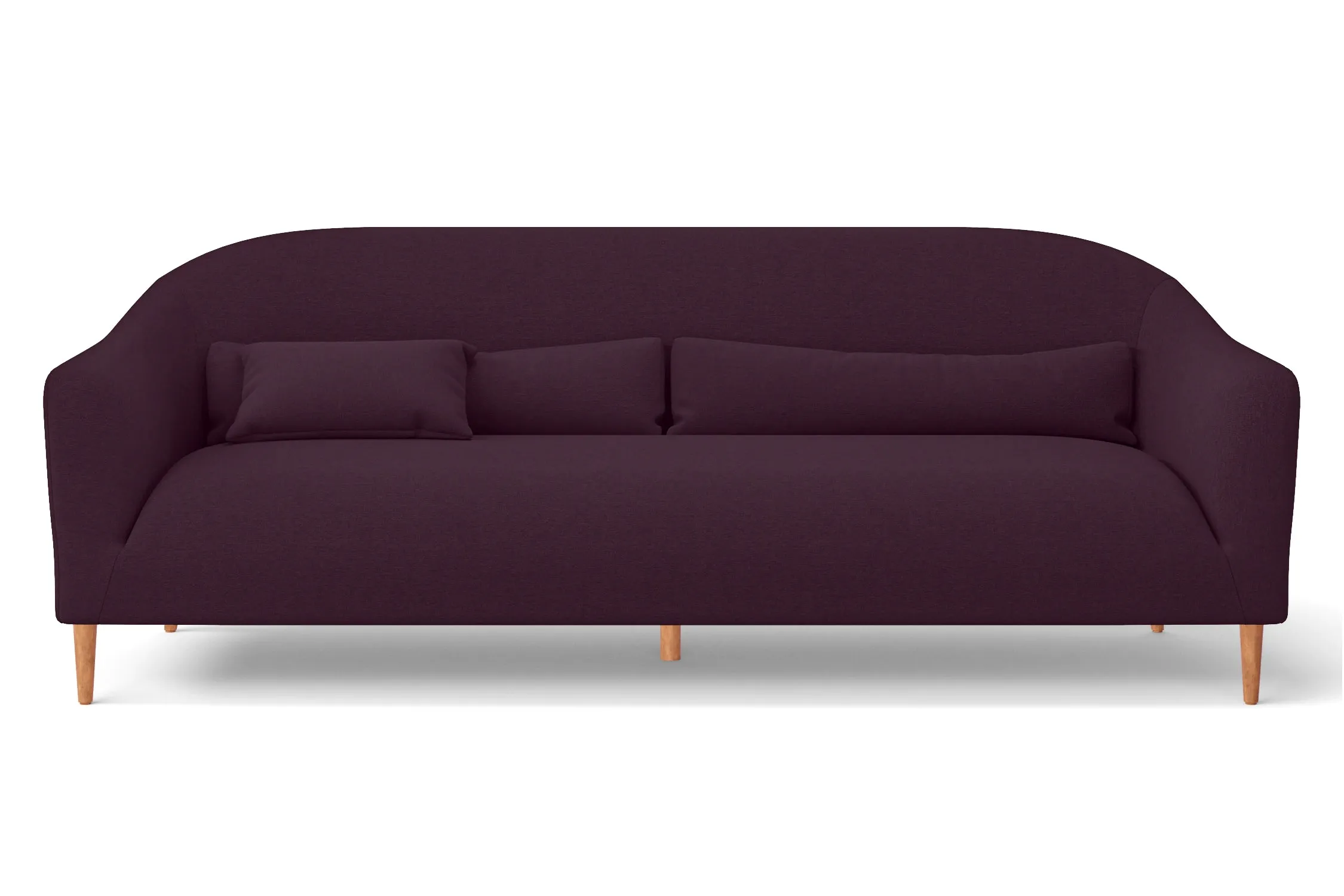 Andria 4 Seater Sofa Purple Linen Fabric