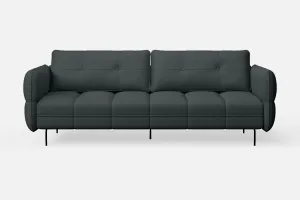 Anzio 3 Seater Sofa Slate Leather