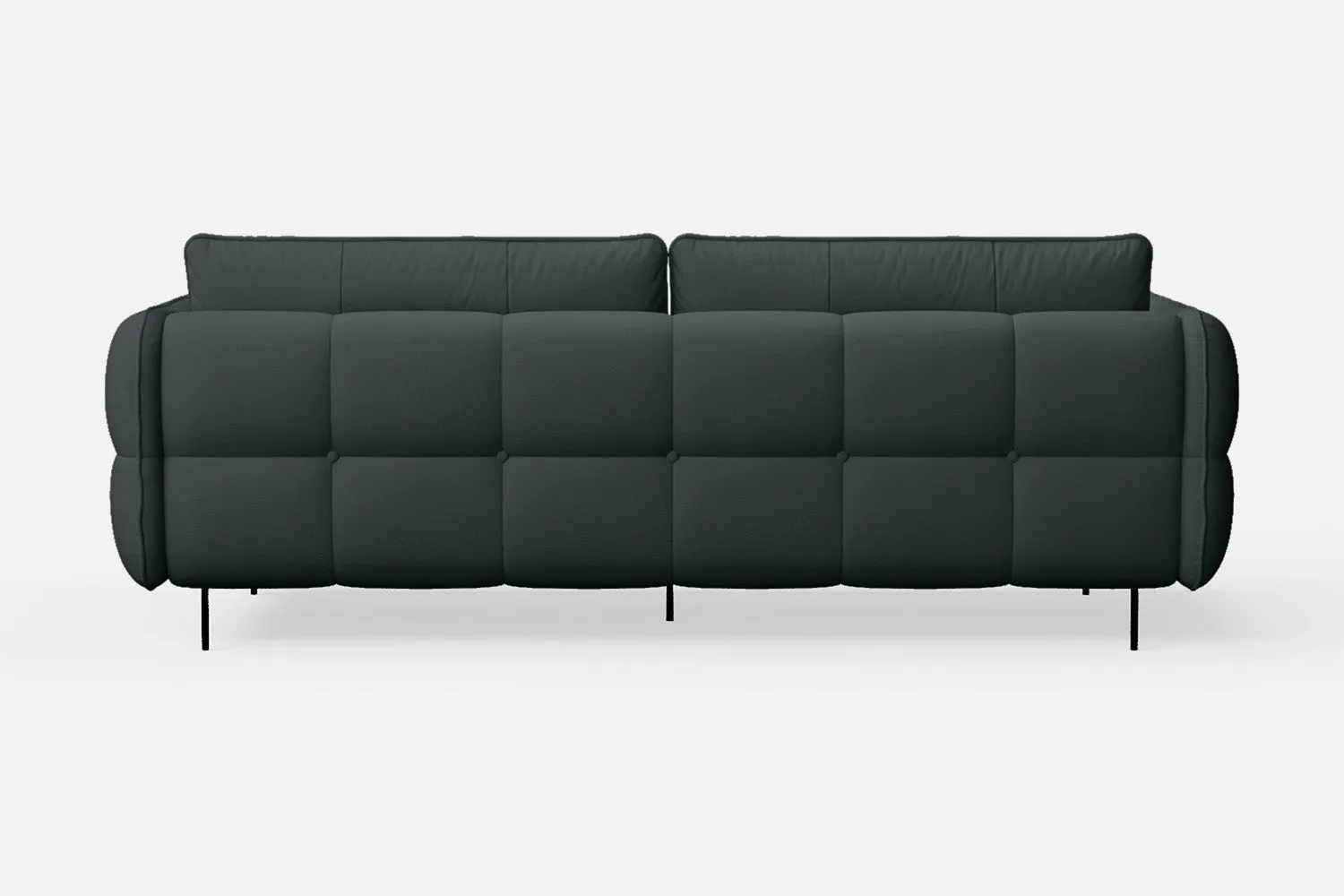 Anzio 3 Seater Sofa Slate Leather