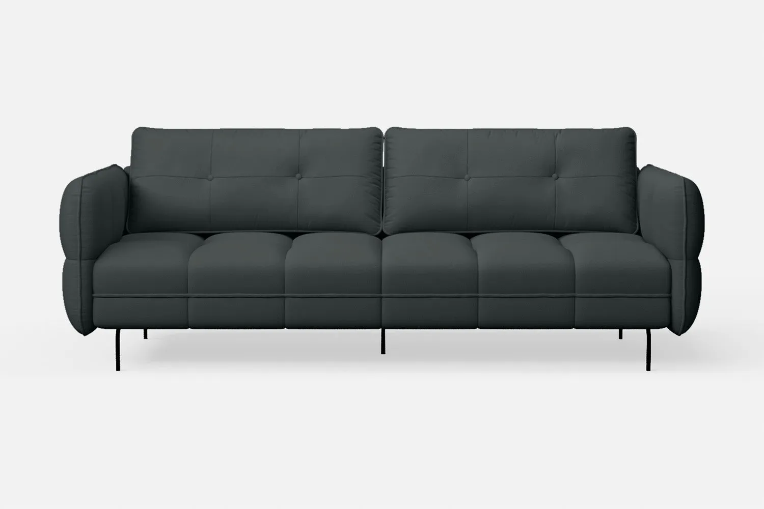 Anzio 3 Seater Sofa Slate Leather