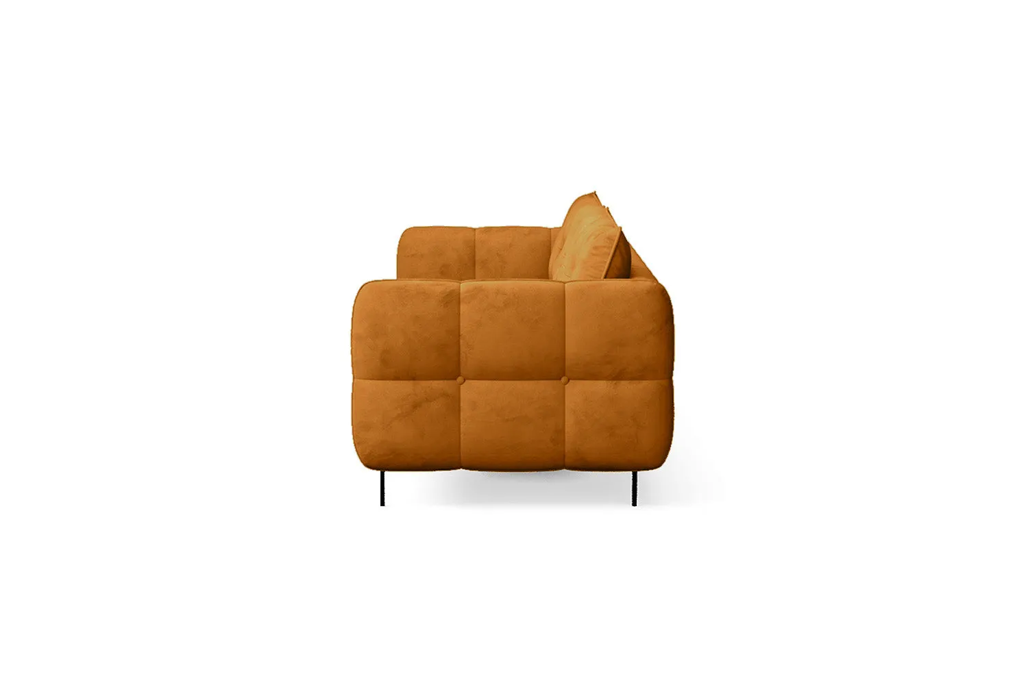 Anzio 4 Seater Sofa Gold Velvet