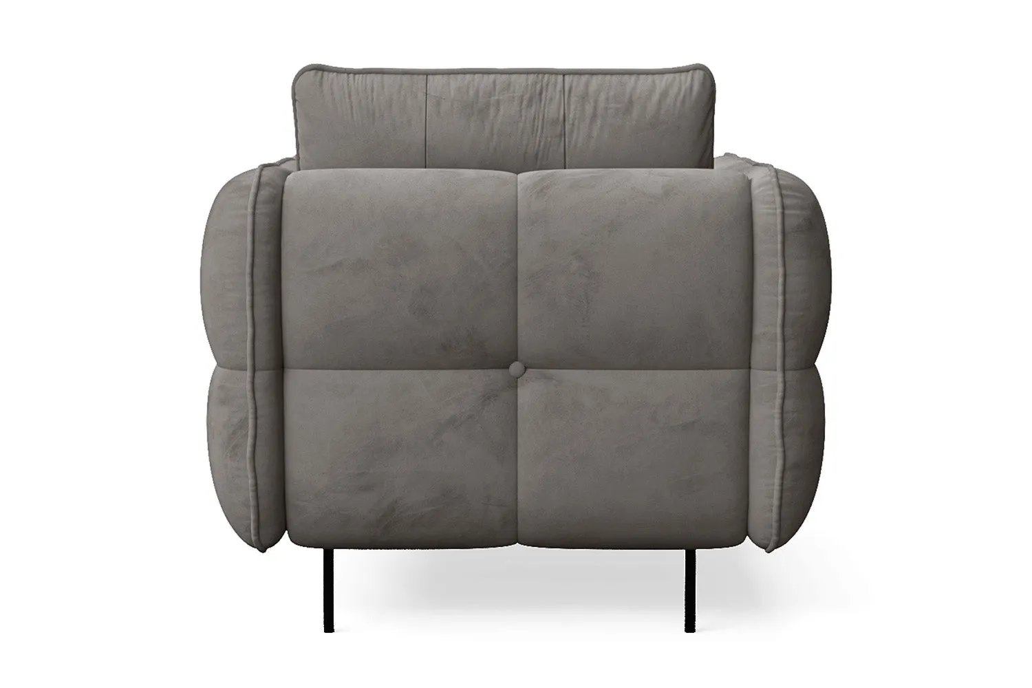 Anzio Armchair Grey Velvet