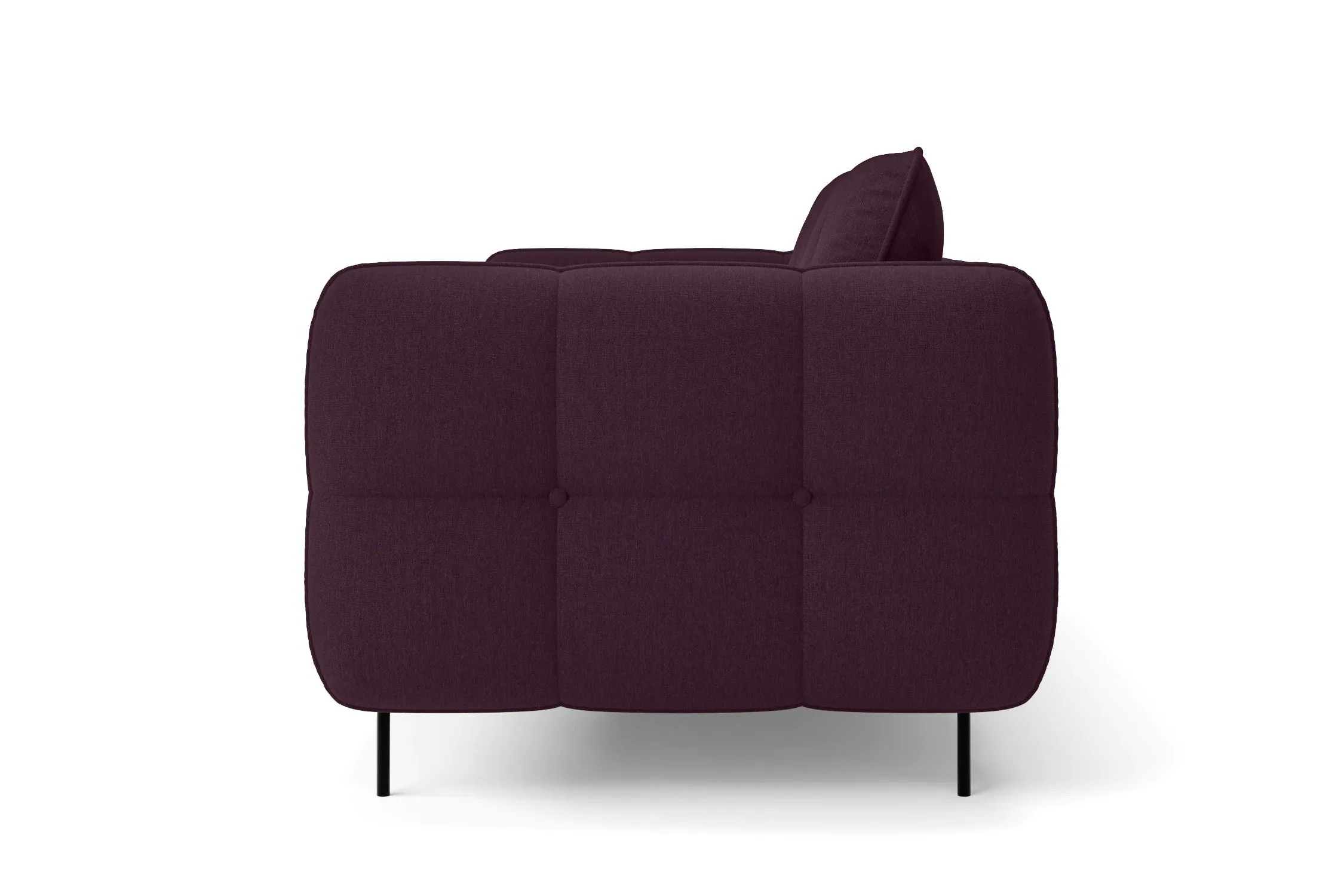 Anzio Armchair Purple Linen Fabric