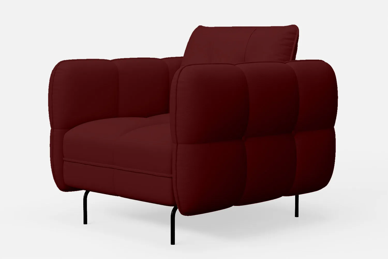 Anzio Armchair Red Leather