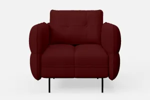 Anzio Armchair Red Leather