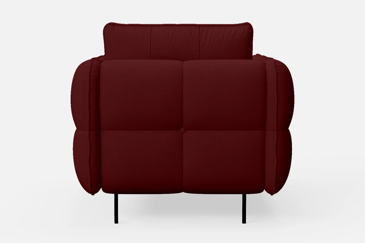 Anzio Armchair Red Leather