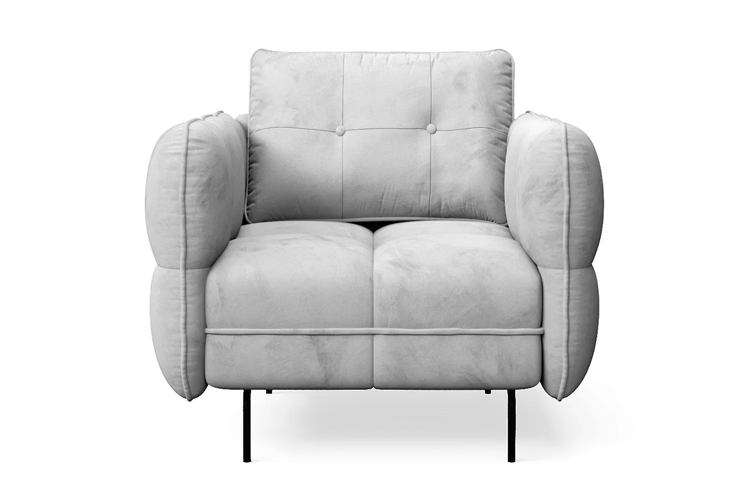 Anzio Armchair White Velvet