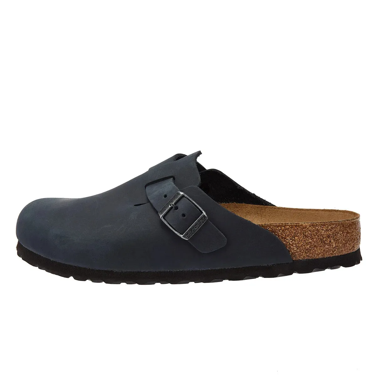 Birkenstock Boston Black Oiled Nubuck Clogs