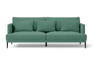 Bisceglie 3 Seater Sofa Mint Green Linen Fabric