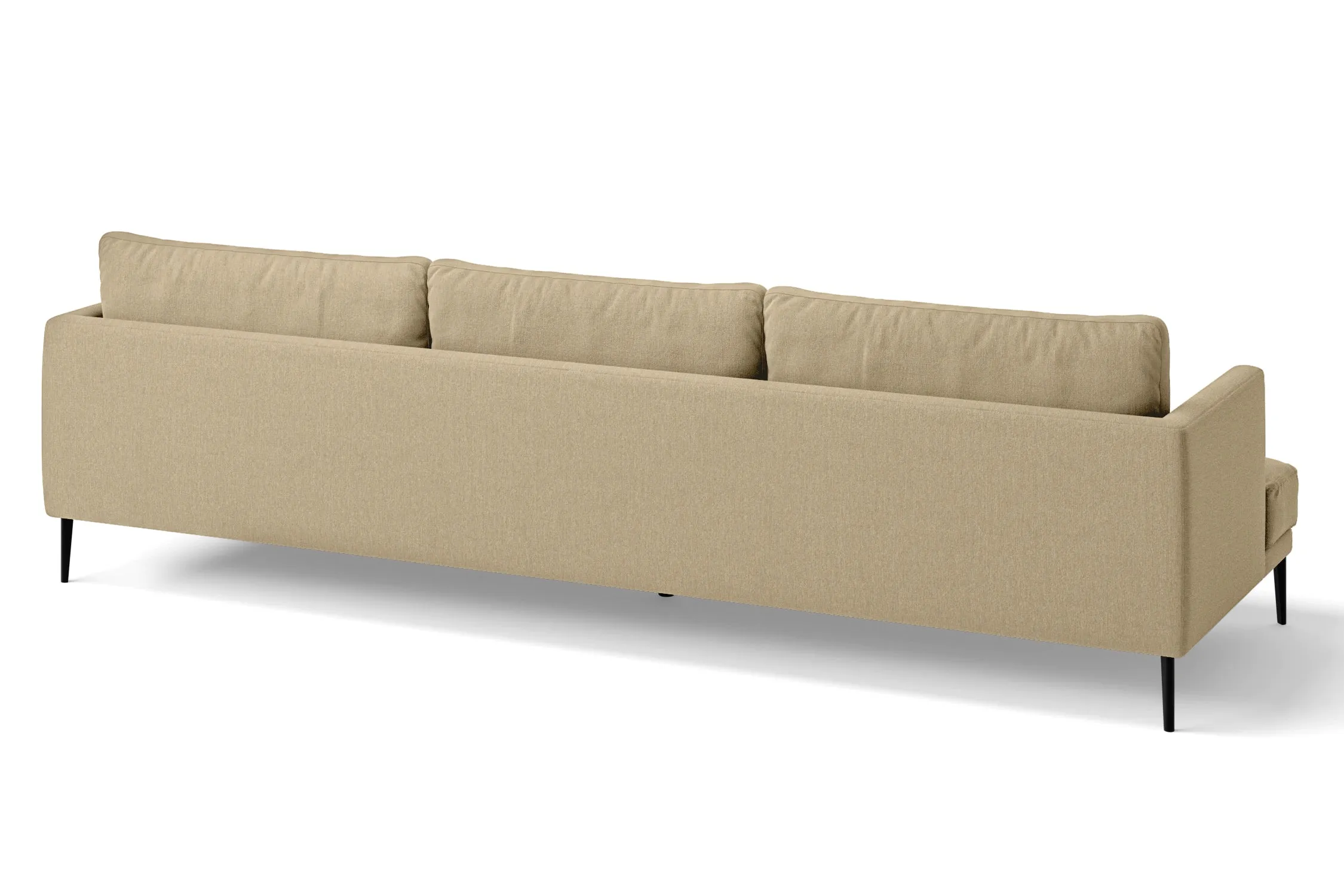 Bisceglie 4 Seater Sofa Beige Linen Fabric