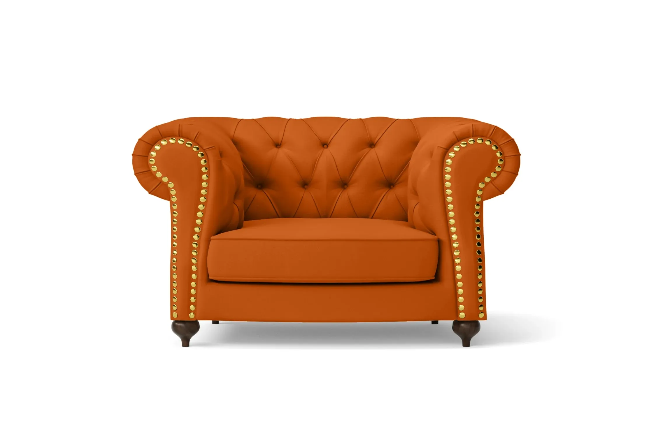 Bitonto Armchair Orange Leather