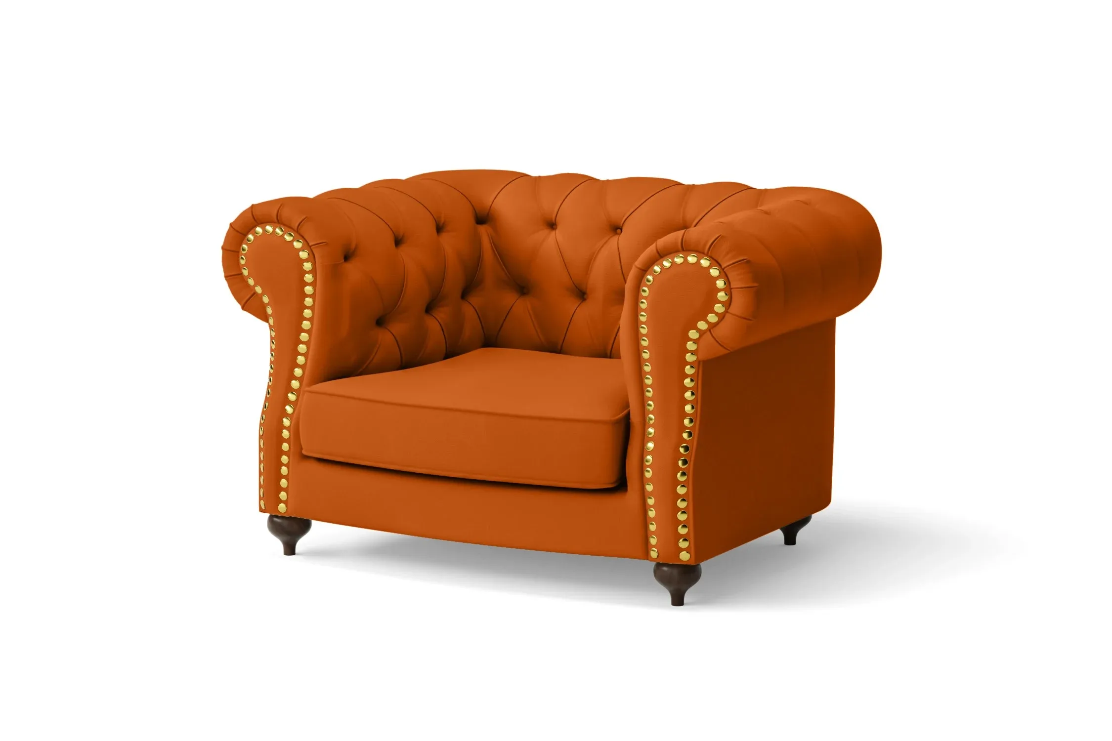 Bitonto Armchair Orange Leather