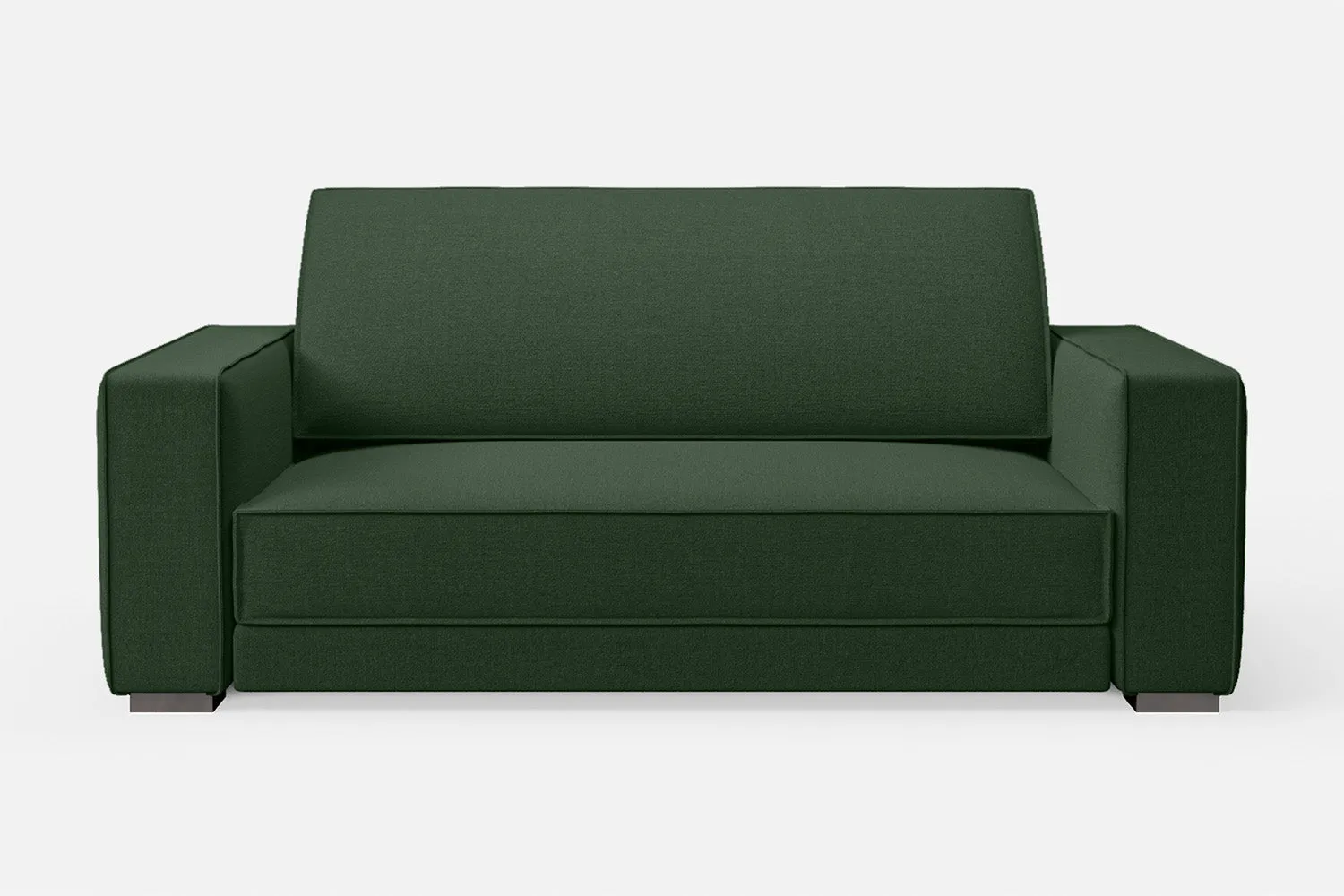 Bolzano 2 Seater Sofa Forest Green Linen Fabric