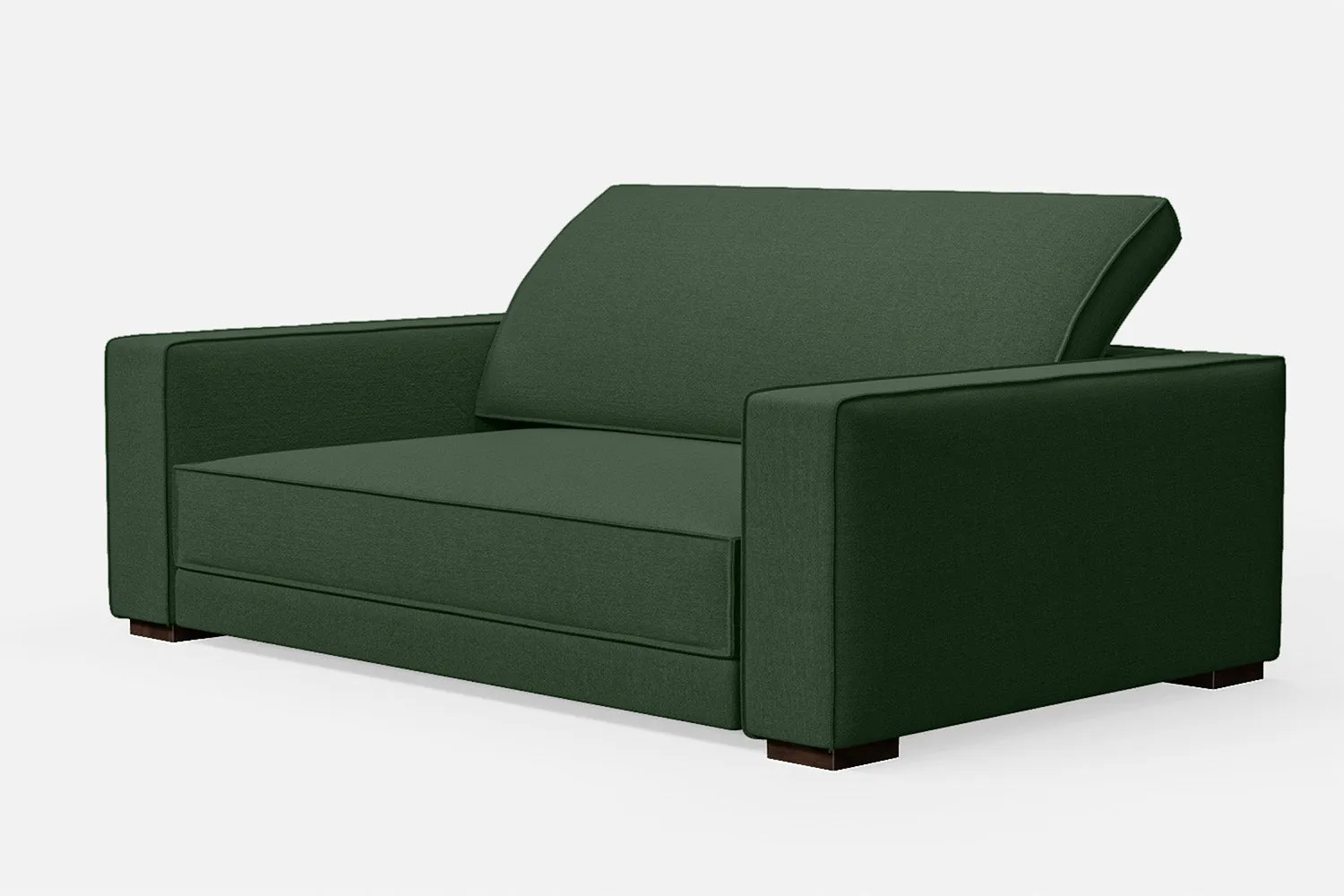 Bolzano 2 Seater Sofa Forest Green Linen Fabric