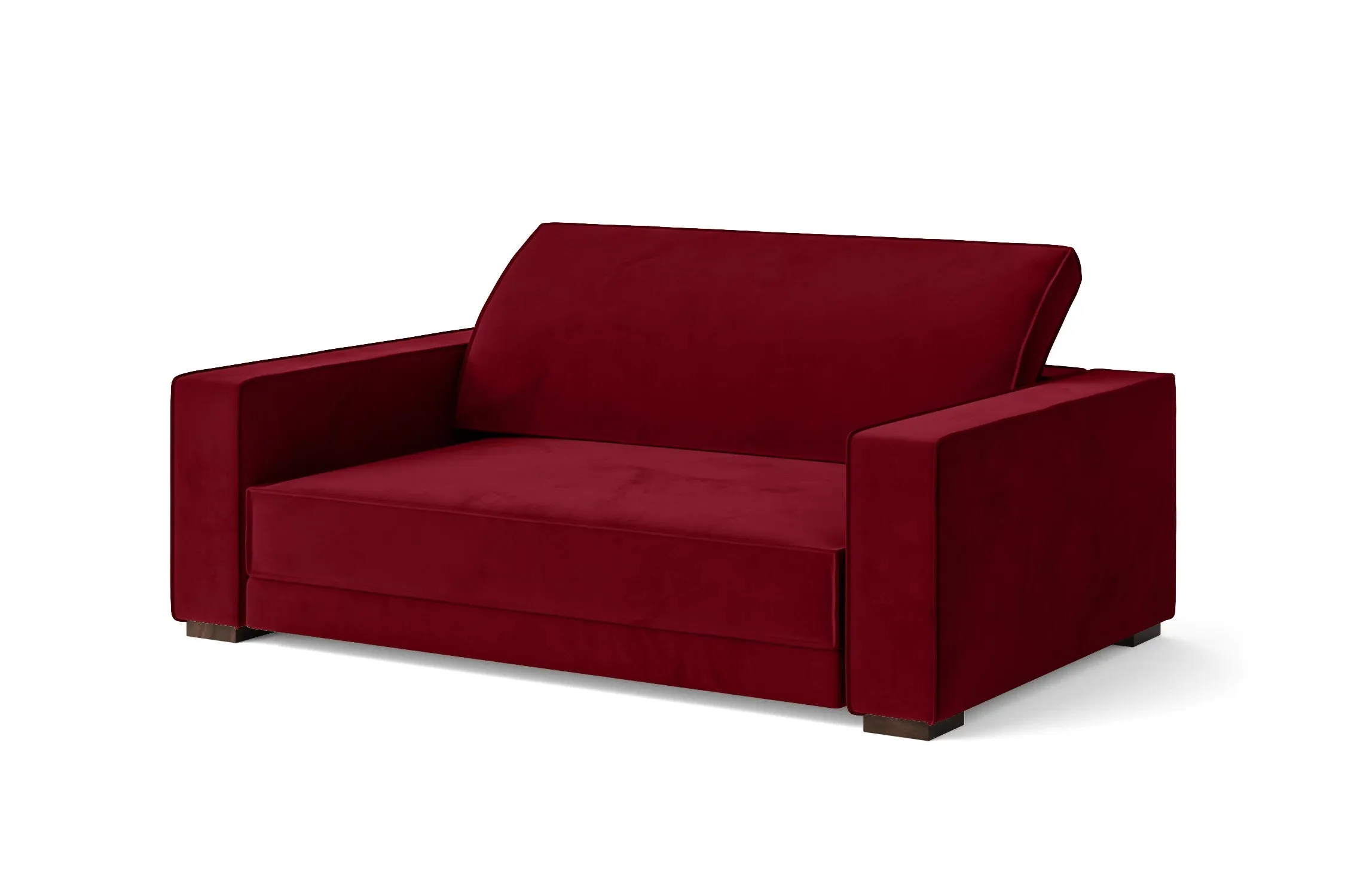 Bolzano 2 Seater Sofa Red Velvet