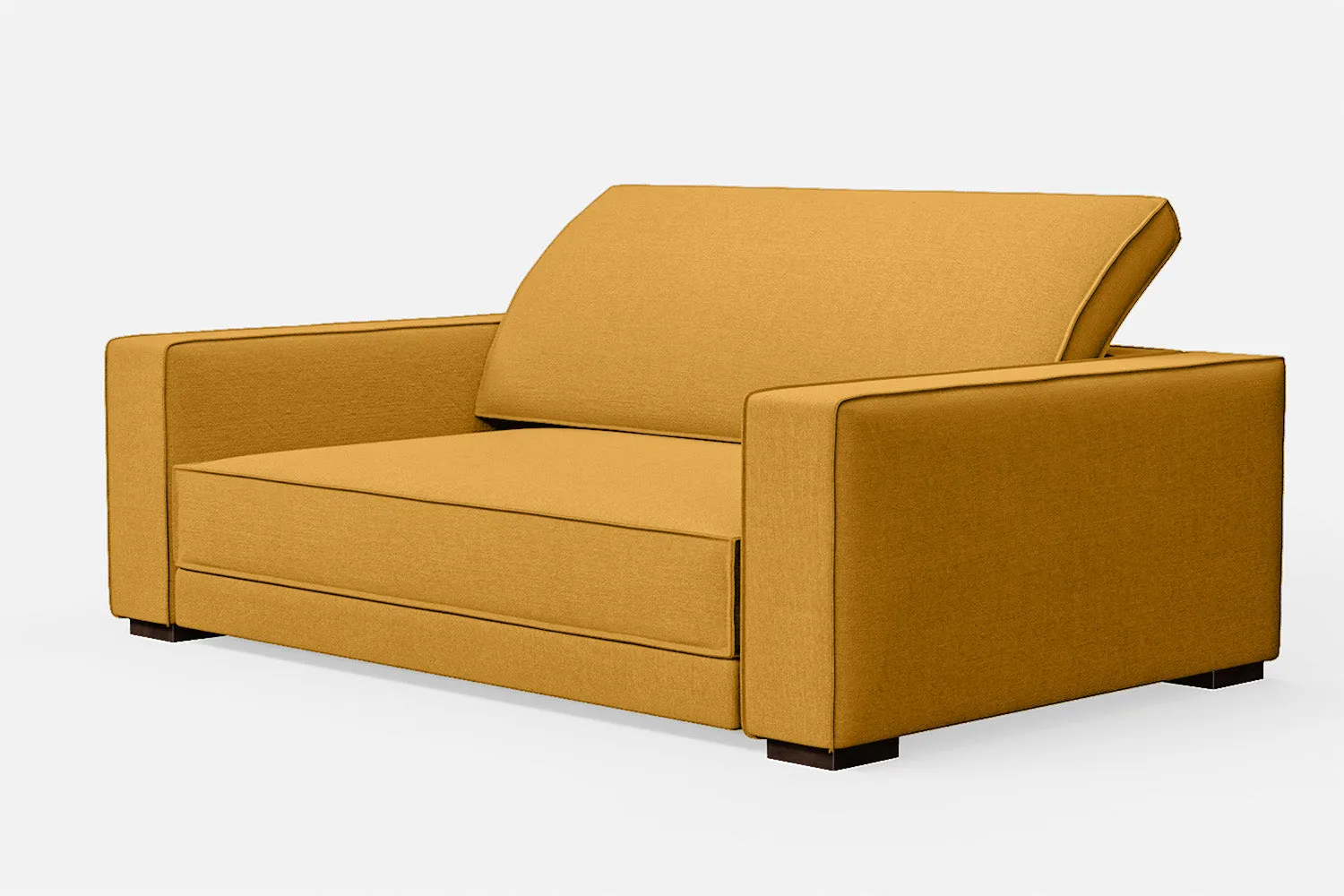 Bolzano 2 Seater Sofa Yellow Linen Fabric