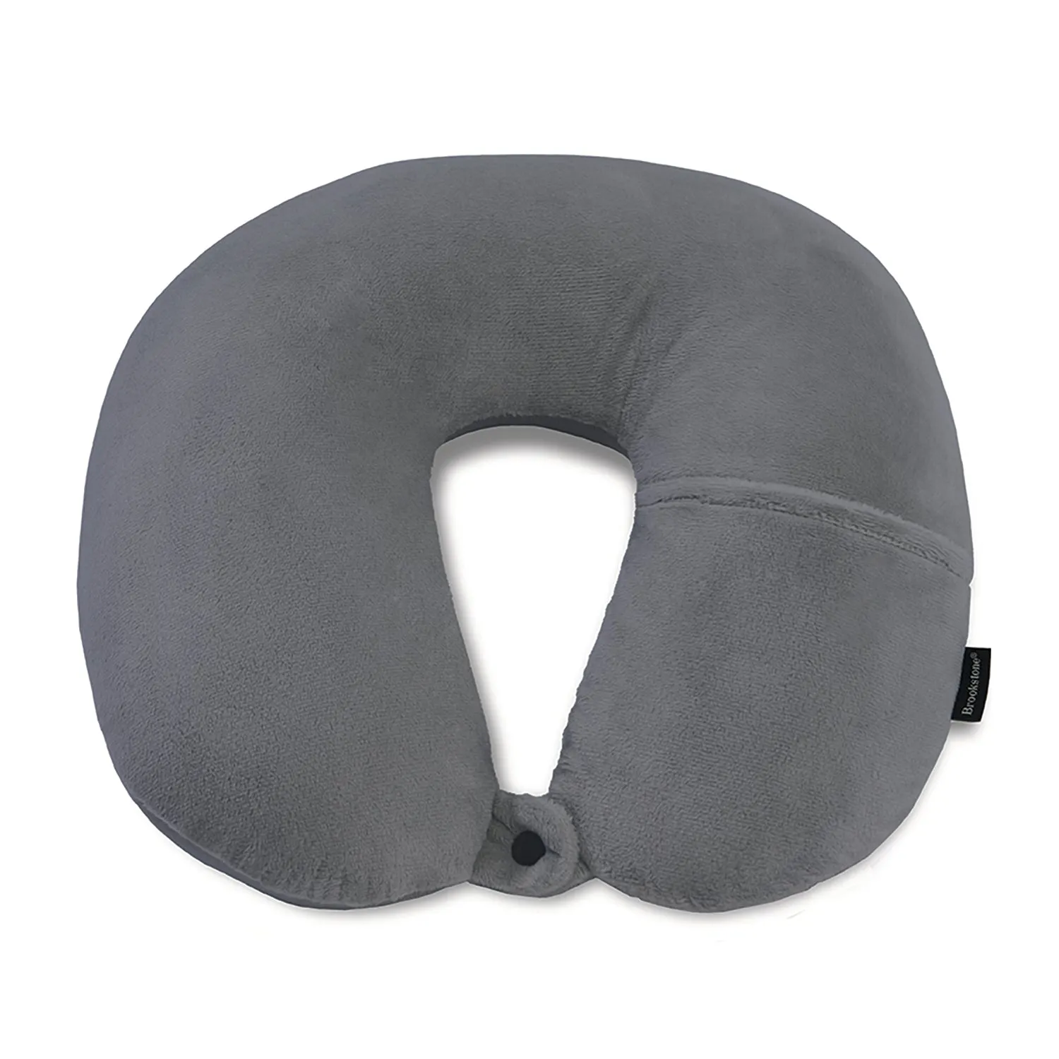 Brookstone Comfort Classic MicroBead Travel Neck Pillow