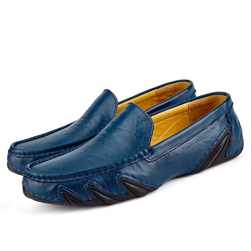 Chic Handmade Leather Slip On Loafers