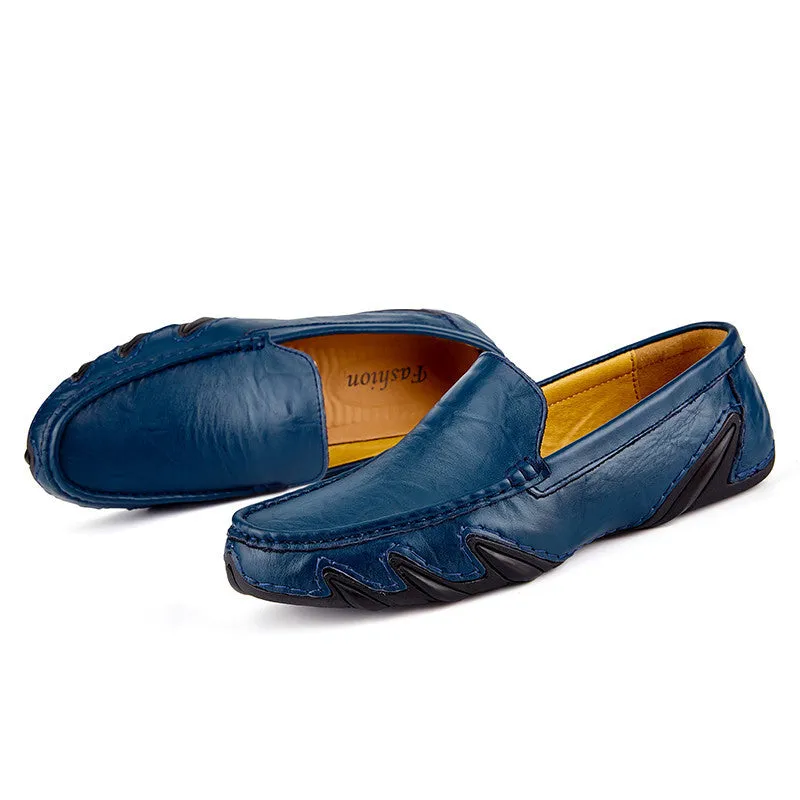 Chic Handmade Leather Slip On Loafers