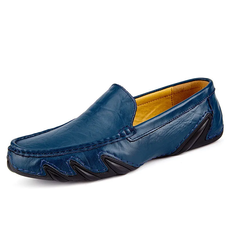 Chic Handmade Leather Slip On Loafers