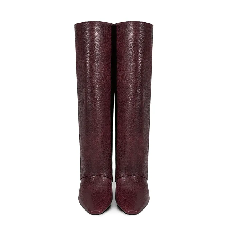 Chic Square Toe Tall Boots