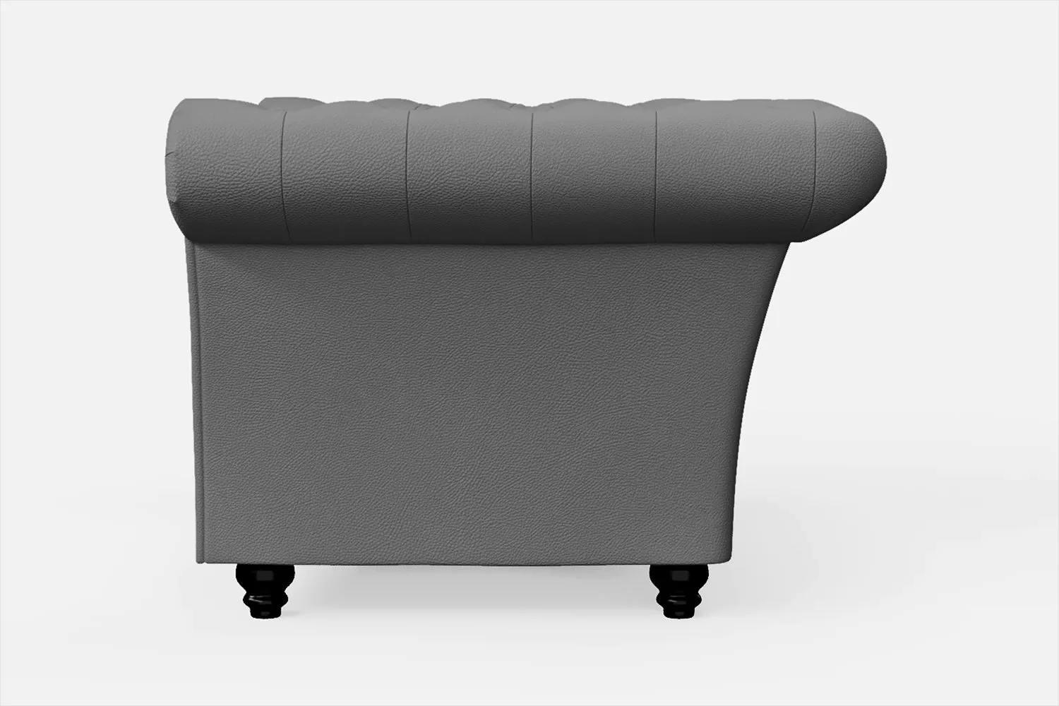 Civita Armchair Grey Leather