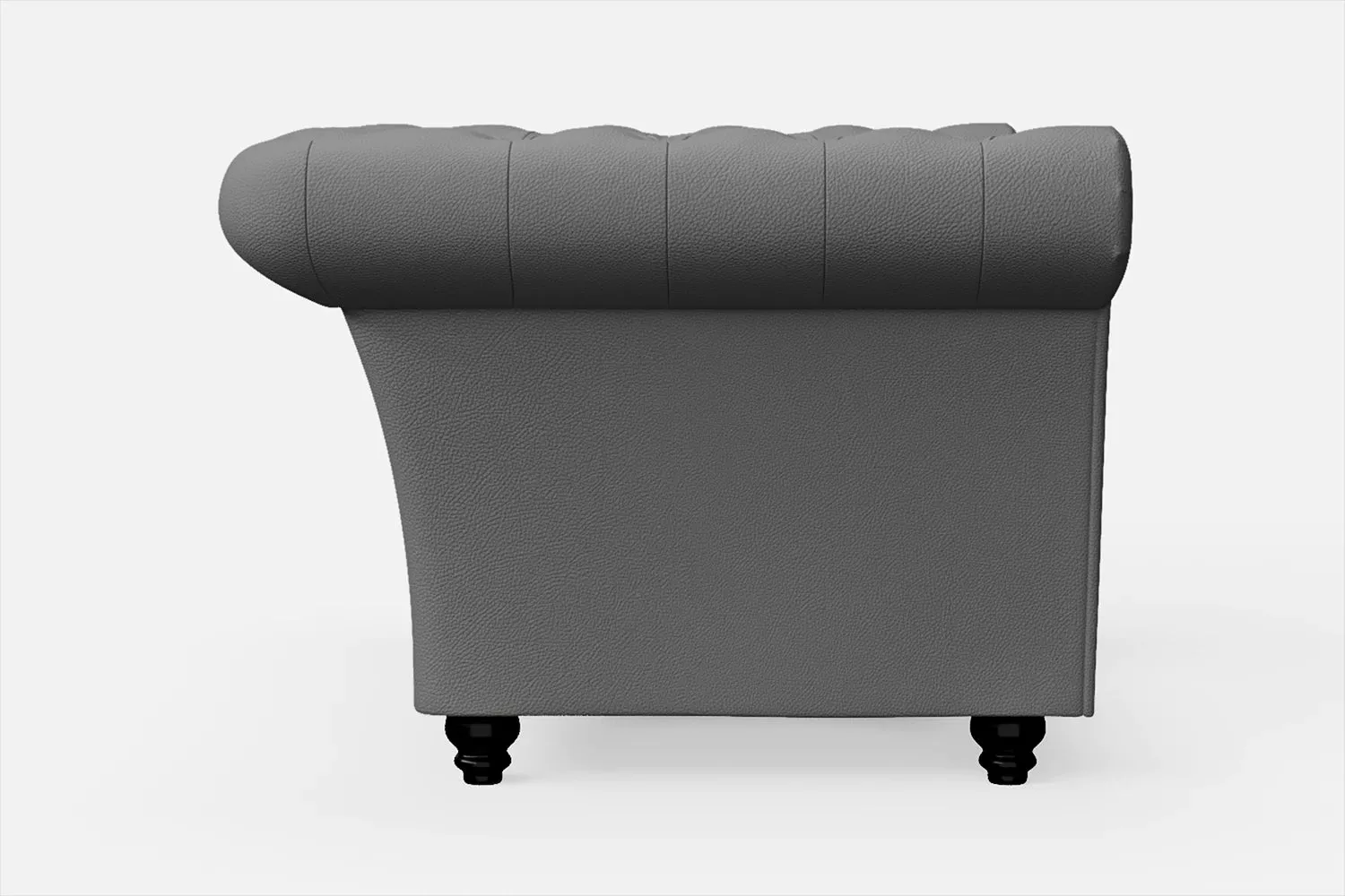 Civita Armchair Grey Leather