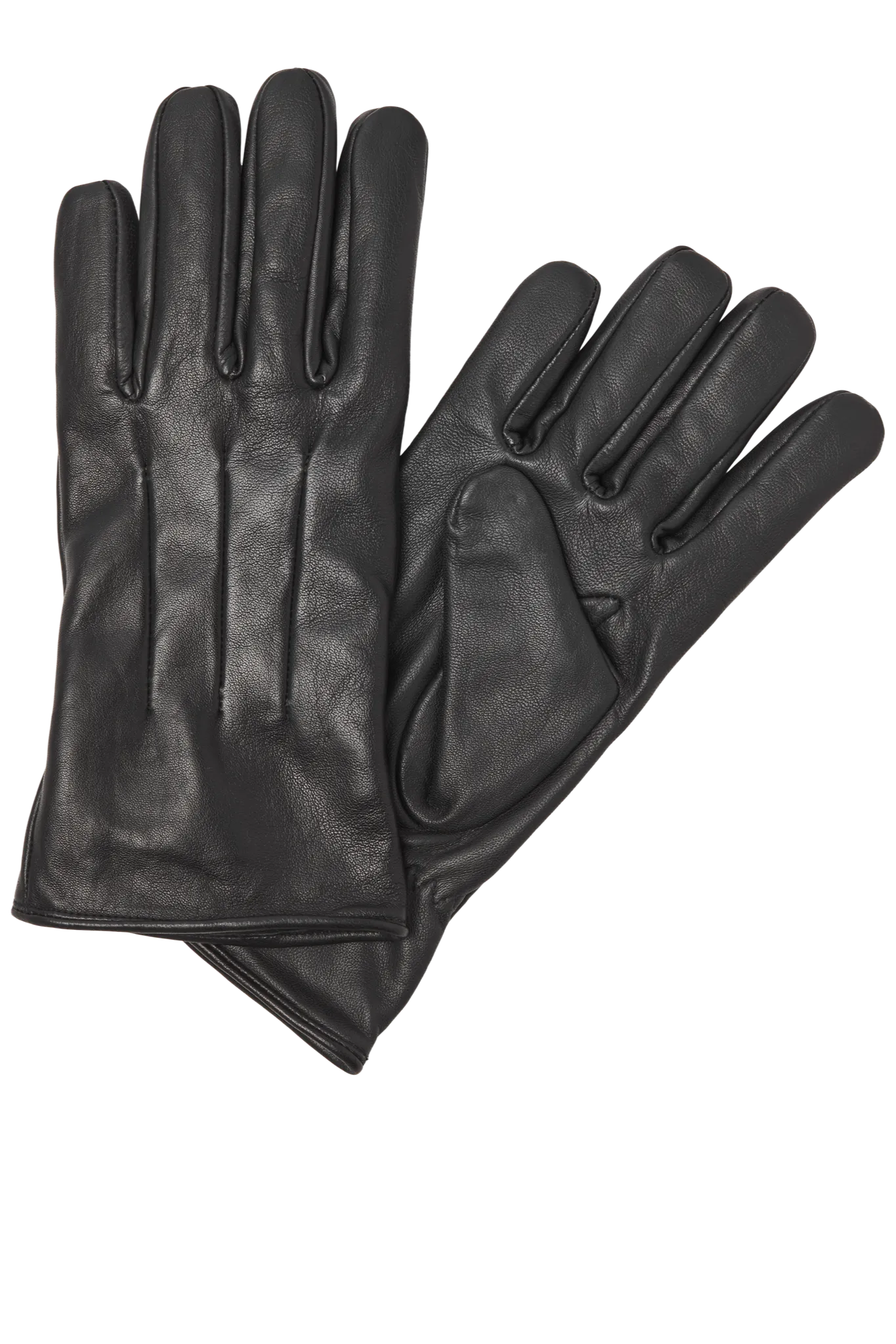 Classic Leather Gloves - Black