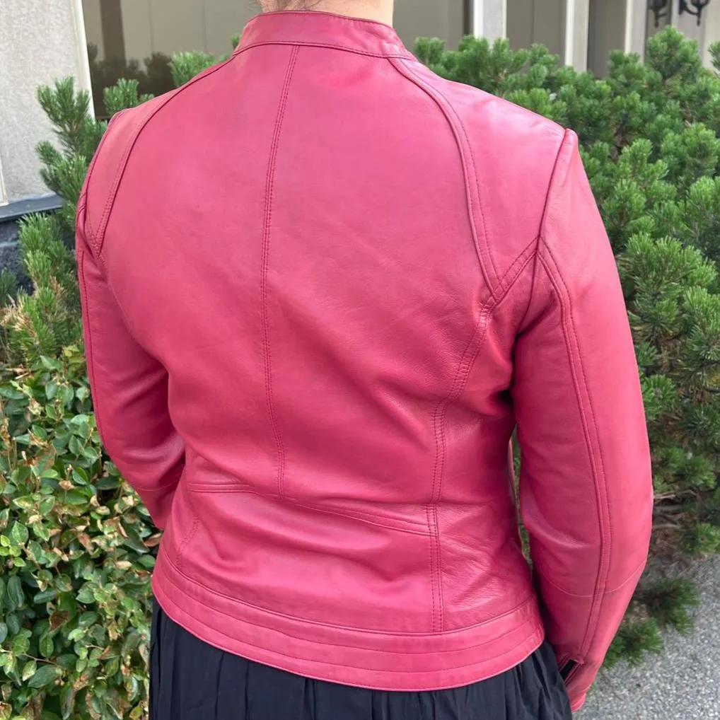 Classic Women's Lamb Leather Jacket