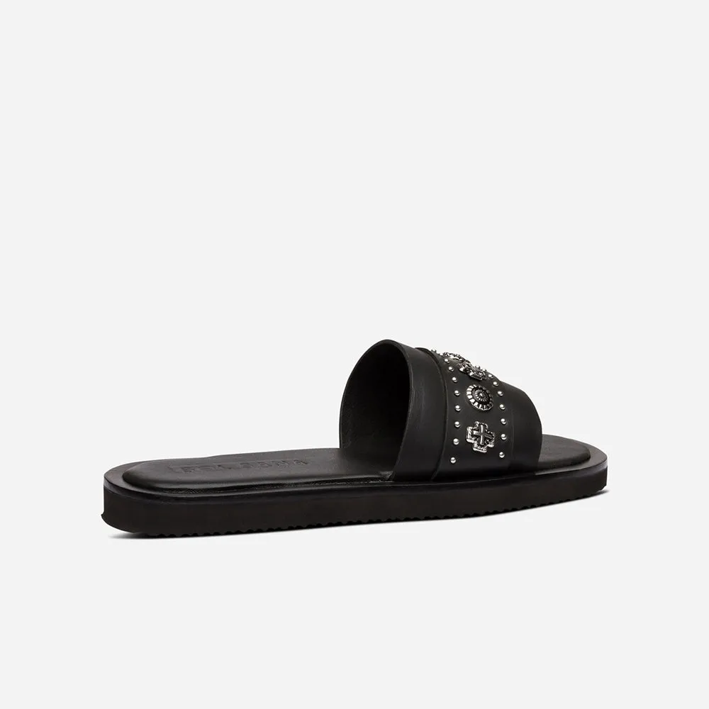 Cleo Slide Black/Silver