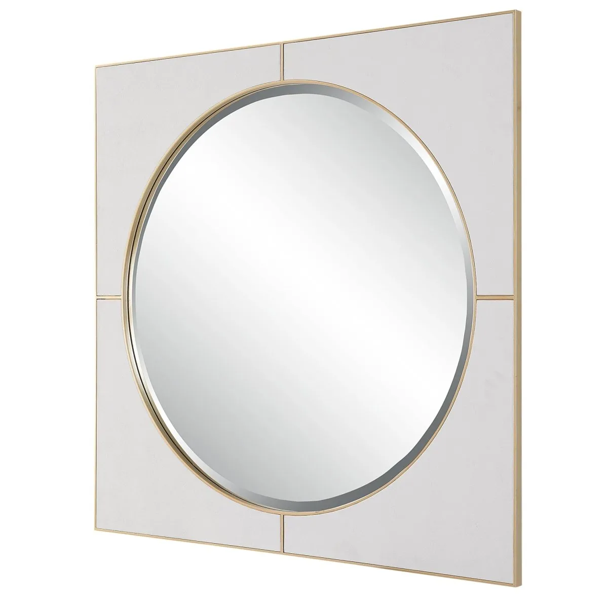 Cyprus White Square Mirror