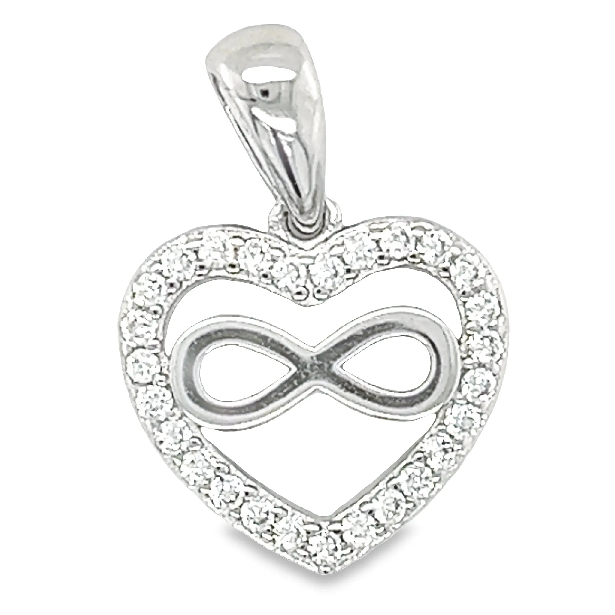 D1630 infinite with CZ Heart Pendant