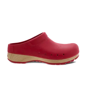 Dansko Kane Red Molded Clog