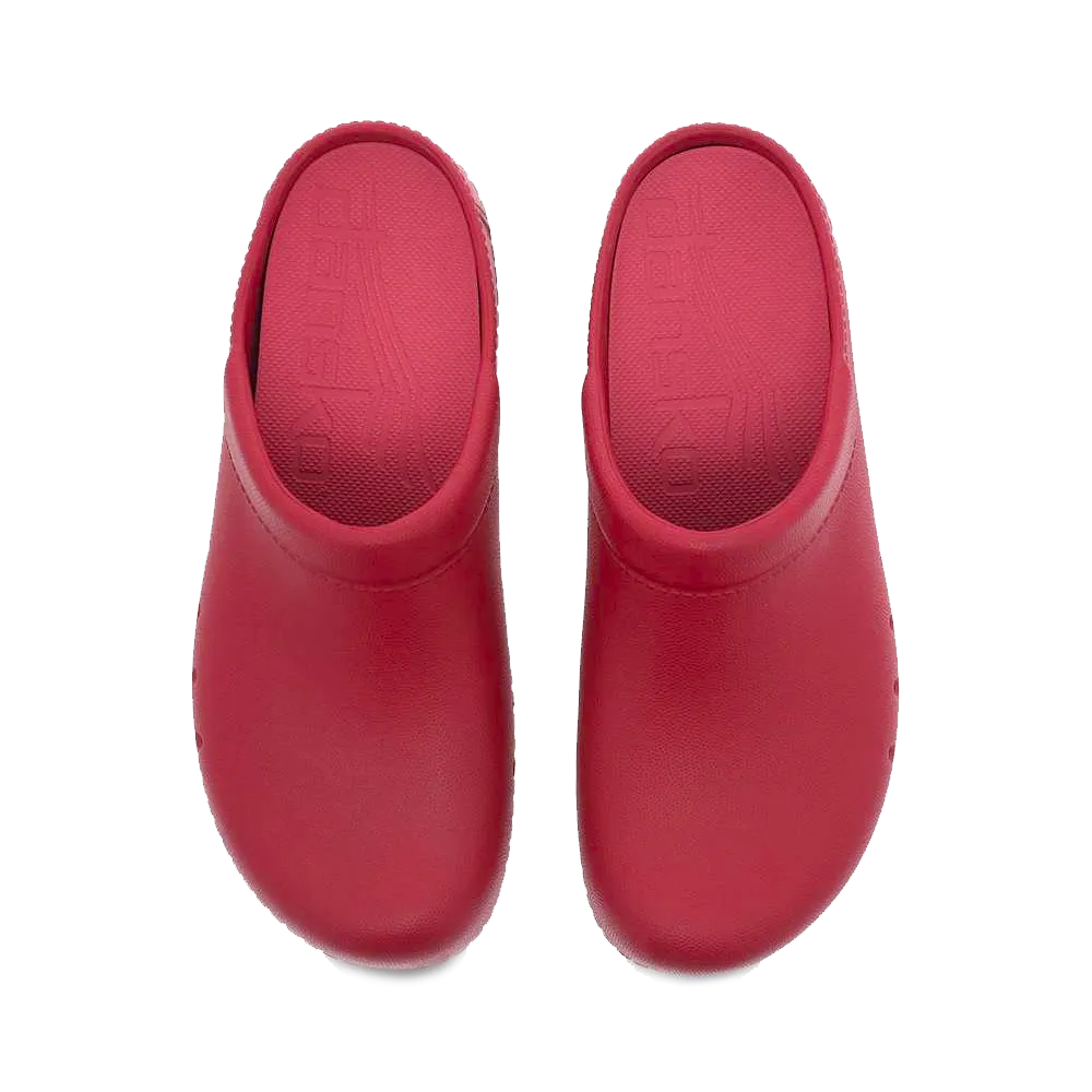 Dansko Kane Red Molded Clog