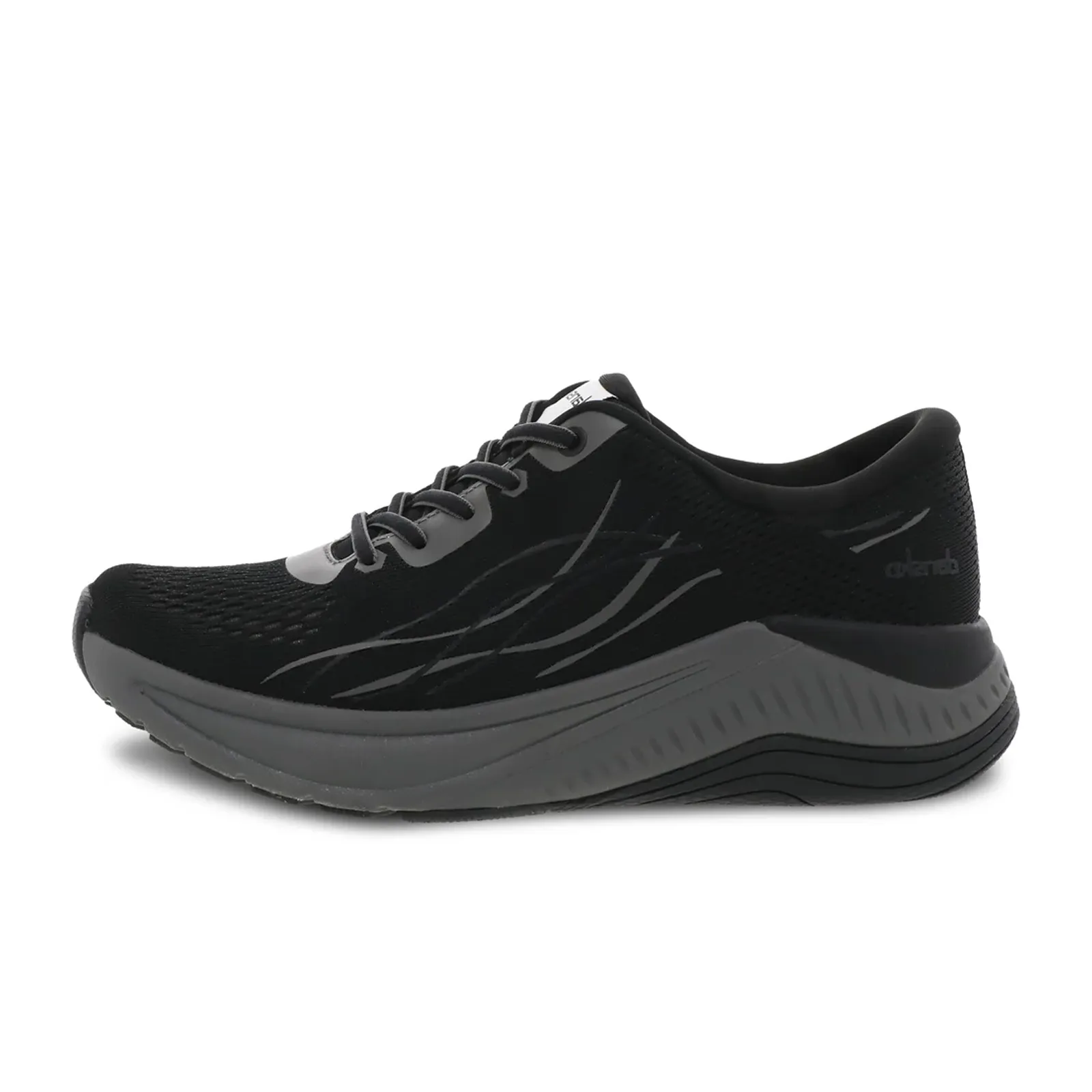 Dansko Pace Walking Shoe (Women) - Black/Grey Mesh