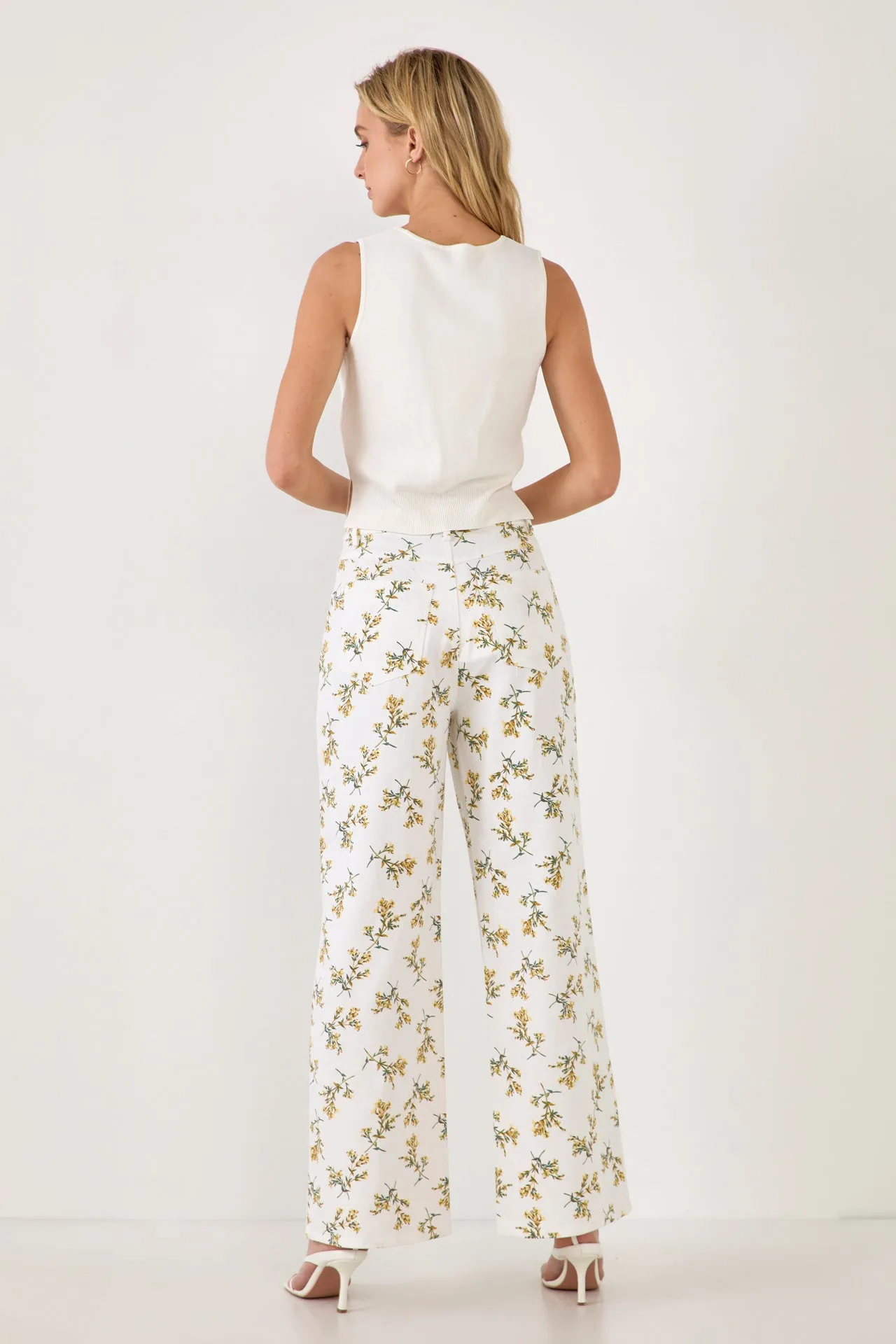 English Factory - Floral Straight Leg Pants