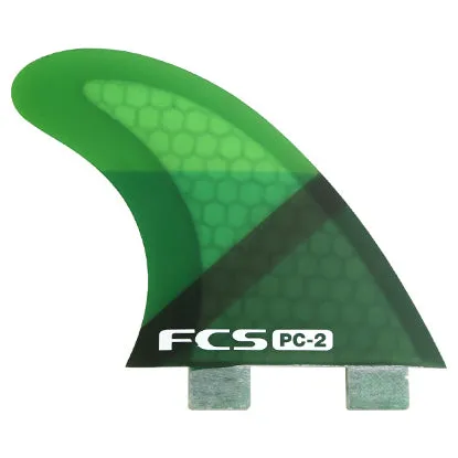 FCS PC-2 Tri Fin Set - Green Slice