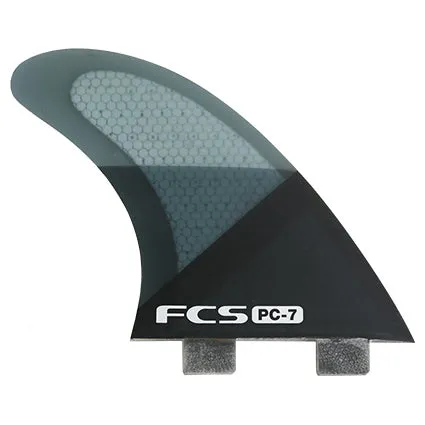 FCS PC-7 Tri Fin Set - Smoke Slice