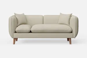 Florence 2 Seater Sofa Cream Leather