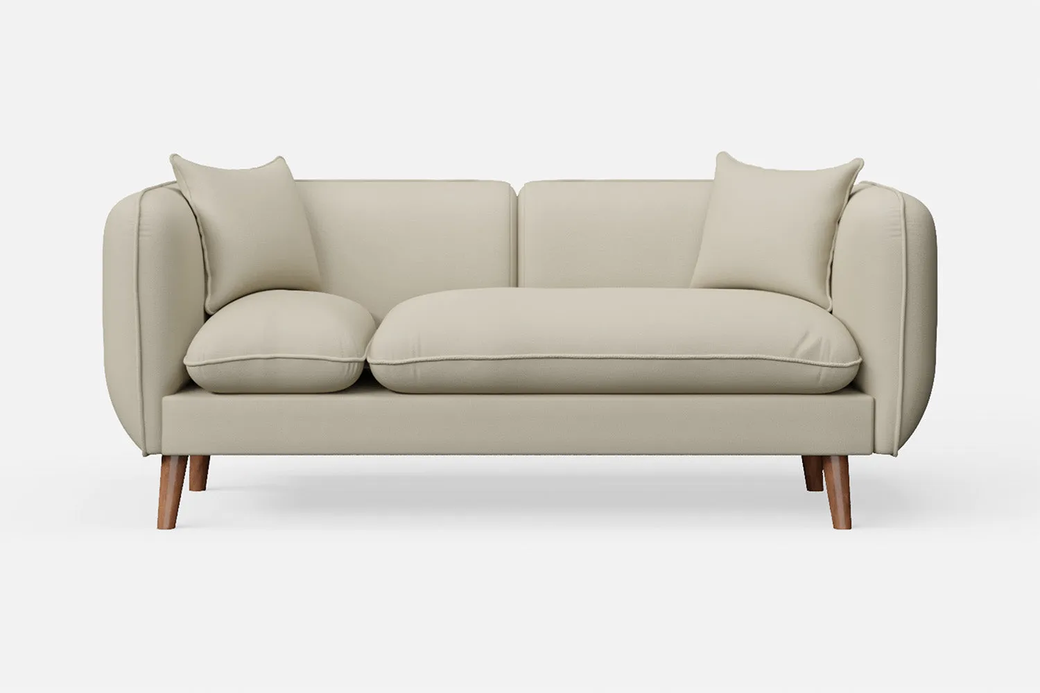 Florence 2 Seater Sofa Cream Leather