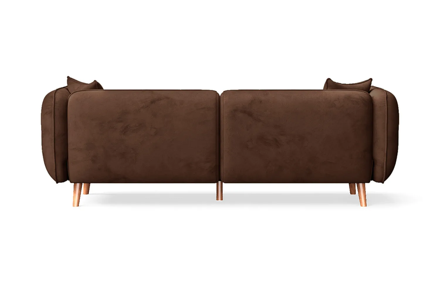 Florence 3 Seater Sofa Coffee Brown Velvet